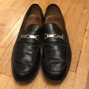 Gucci Men’s Black Leather Loafer Size 11
